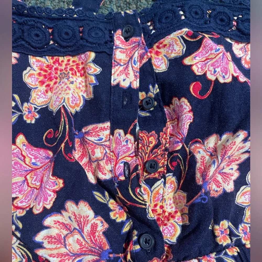 Girls XXL Plus Old Navy Flowered Romper - Picture 3 of 5